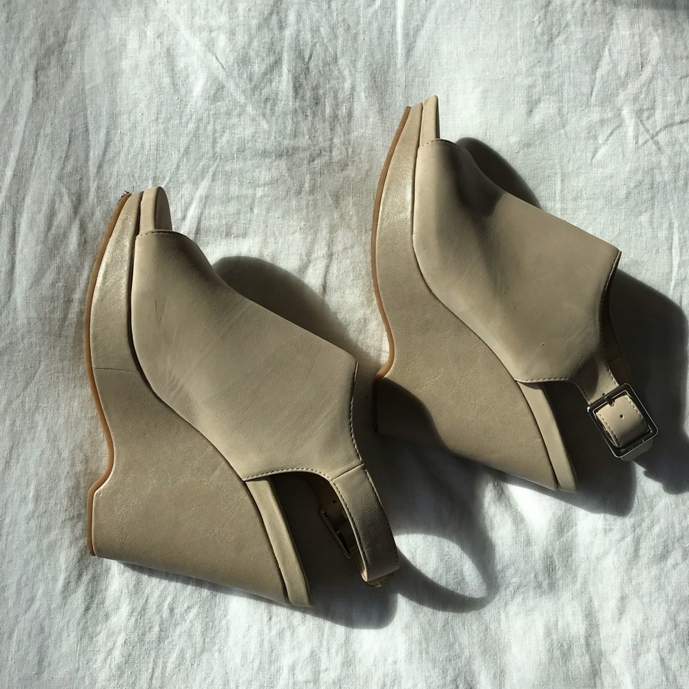 Calvin Klein Naduna Nubuck Wedge Heels